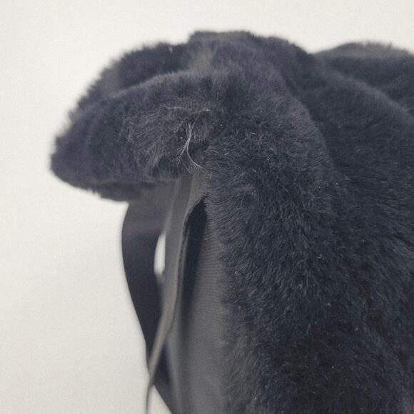Nike Sportswear Futura 365 Faux Fur Mini Backpack Black & White Athleisure Sport - Picture 5 of 11